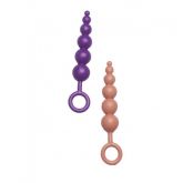 Plug anal 6 ball HOT FLOWERS - cores sortidas