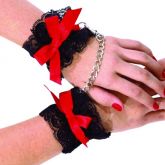 Algema de renda com laço HOT FLOWERS